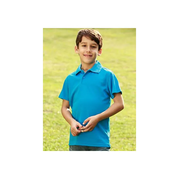 Bocini Kids Basic Polyester Polo Workwear Republic