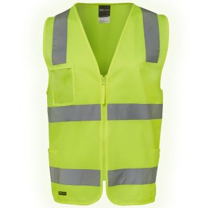 JB's Wear Hi Vis Day & Night Zip Safety Vest 