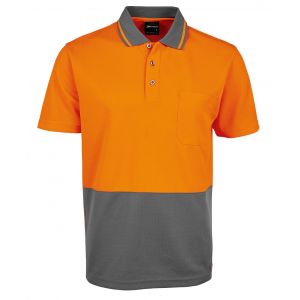 JB's Wear Hi Vis Adults Non Cuff Traditional Polo 