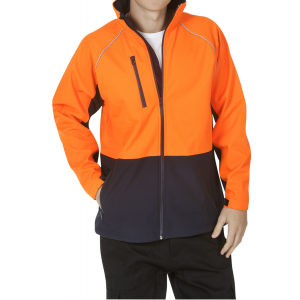 Blue Whale Hi Vis Soft Shell Jacket Day Use Only 