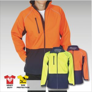 Blue Whale Hi Vis Soft Shell Jacket Day Use Only 