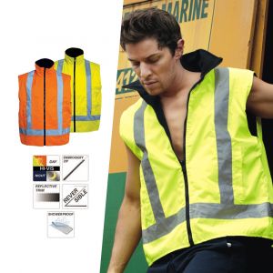 Bocini Hi-Vis Reversible Day & Night Vest 