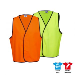 UNISEX HI VIS SAFETY REFLECTIVE VEST - workcraft