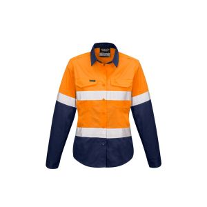 Womens Rugged Cooling Taped Hi Vis Spliced Shirt 
