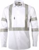 DNC RTA NIGHT WORKER WHITE SHIRT WITH CSR REFLECTIVE TAPE