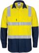 DNC HI VIS Two Tone Cool-Breeze Cotton Shirt with Hoop & Shoulder CSR Reflective Tape Long Sleeve