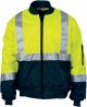 DNC HI VIS 2 TONE BOMBER JACKET WITH CSR REFLECTIVE TAPE