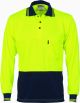 DNC Hi Vis Two Tone Cool Breathe Polo Shirt Long Sleeve 
