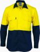DNC Hi Vis Two Tone Cotton Drill Shirt Long Sleeve
