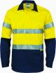 DNC Hi Vis Two Tone Closed Front Cotton Shirt with 3M Reflective Tape