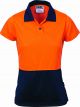 DNC Ladies Hi Vis Two Tone Polo Short Sleeve 