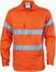 DNC Hi Vis Cool-Breeze Close Front Cotton Shirt with Generic Reflective Tape 