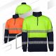 JB's Wear Hi Vis 1/2 Zip Segmented Tape Fleece Jumper 