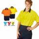 Blue Whale 155g Hi Vis Short Sleeve Drill Shirts 