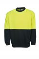 FACTORY SECONDS Blue Whale Hi Vis Fleecy Sweat Crew Neck <<NON-RETURNABLE bss-converted></picture>>