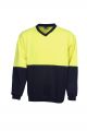 FACTORY SECONDS Blue Whale Hi Vis Fleecy Sweat V-Neck <<NON-RETURNABLE bss-converted></picture>>