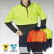 Blue Whale Hi Vis Half Zip P/Cotton Fleece Jumper 