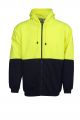 FACTORY SECONDS Blue Whale Hi Vis Fleecy Hoodie Full Zip Pocket <<NON-RETURNABLE bss-converted></picture>>