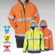 Blue Whale Hooded Hi Vis Soft Shell Jacket D/N Use 