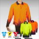 Blue Whale Hi Vis Sublimation Polo Triangular Design L/S 