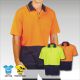 Blue Whale Hi Vis Drop Needle Cotton Back Polo S/S 