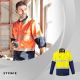 Mens Rugged Cooling Hi Vis Segmented Tape L/S Shirt 