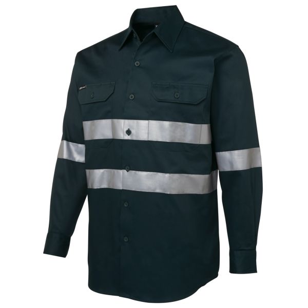 Work shirt with reflective tape outlet